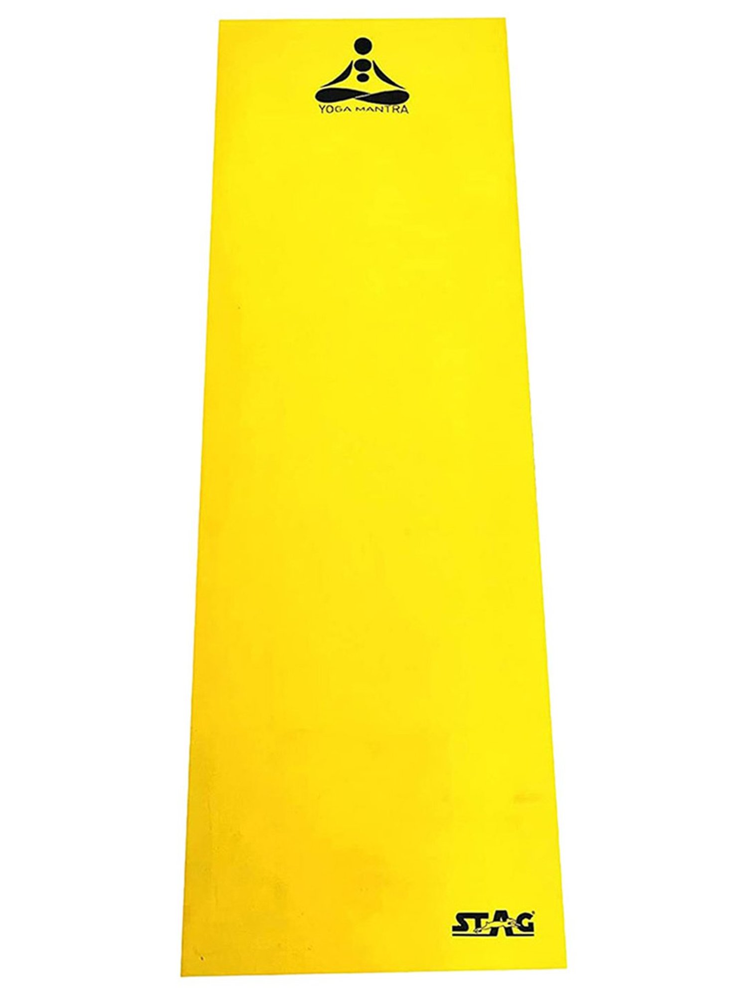 Stag Global Anti-Slip Yoga Mat (Yellow) Size - 6X2 Ft