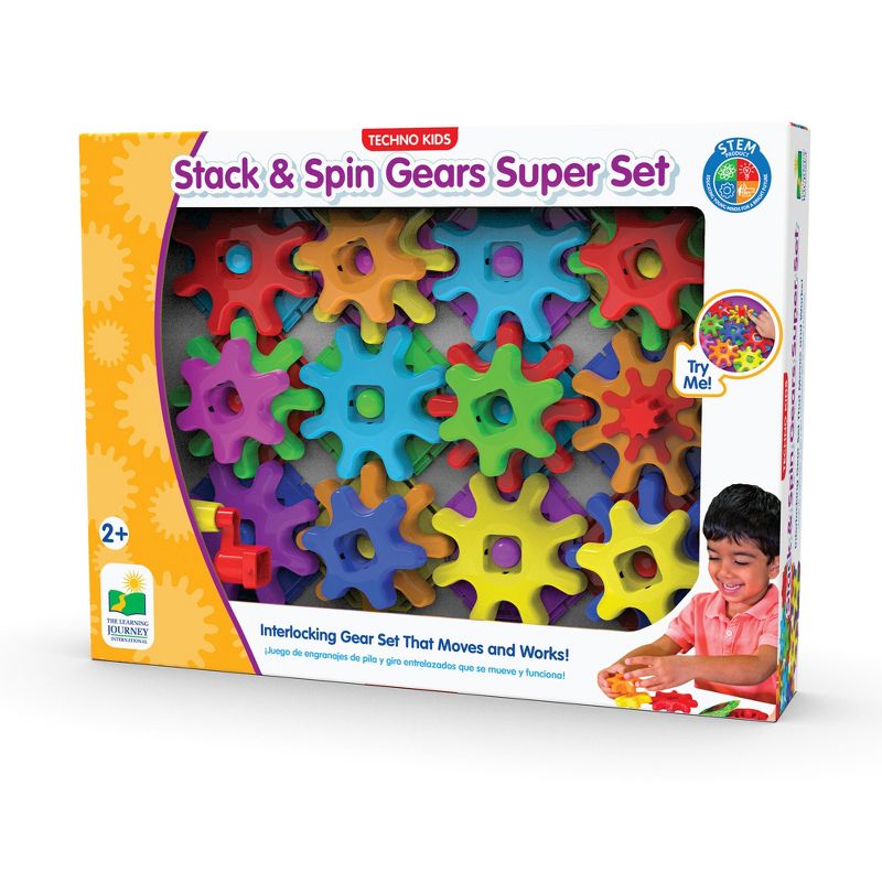 The Learning Journey Techno Kids Stack & Spin Gears Super Set