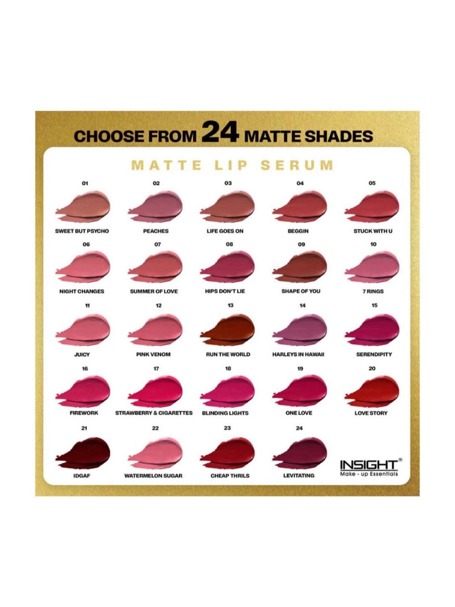 Insight Cosmetics Matte Lip Serum Beggin - 6 gm