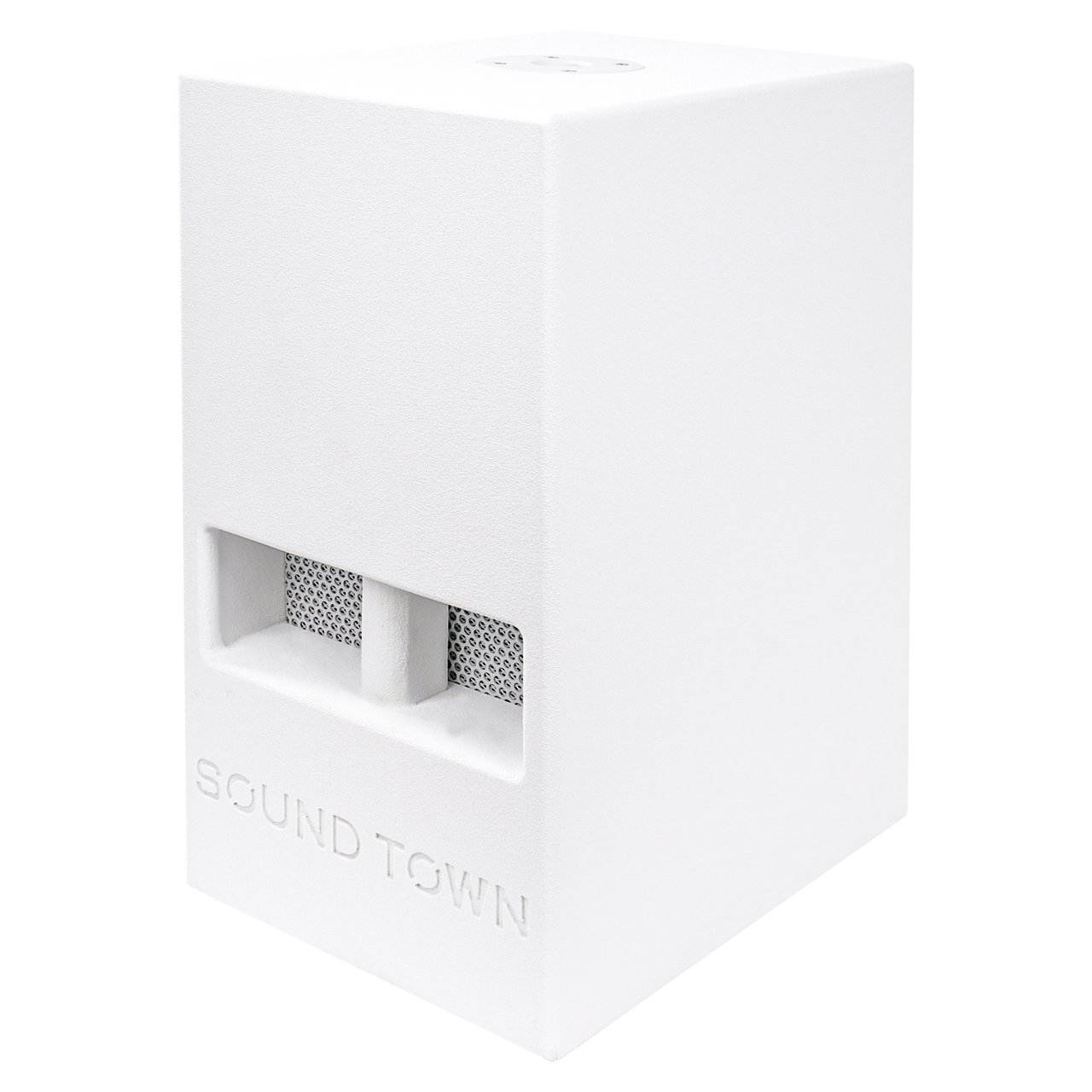 Sound Town CARME CARME Series 10&rdquo; 700W Passive PA/DJ Subwoofer with Folded Horn Design, White (CARME-110SW)
