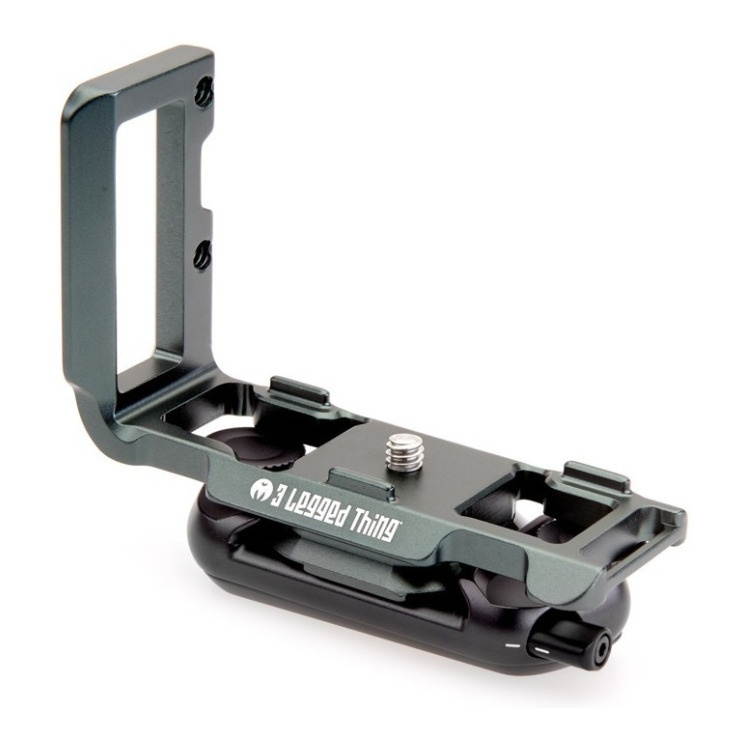 3 Legged Thing Zayla PD L-Bracket with Peak Design Capture-Compatible Base, Gray