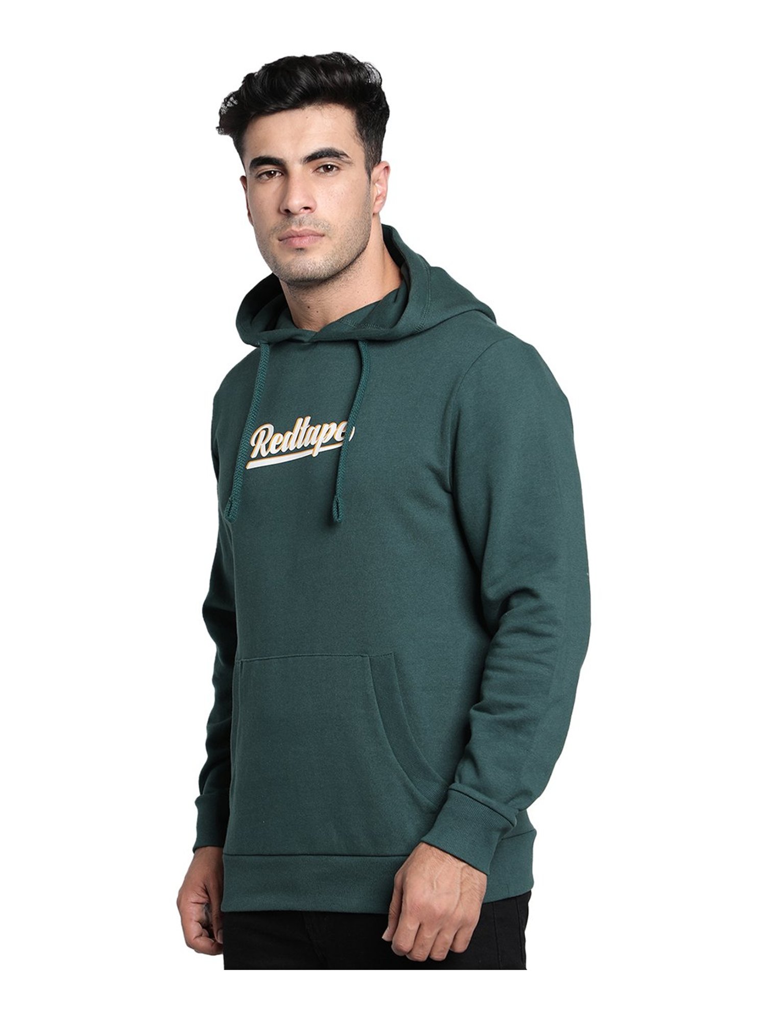Red Tape Green Hooded Sweatshirt