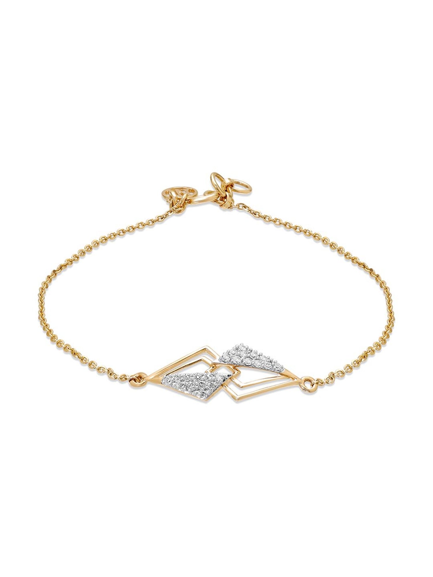 Mia by Tanishq Cupid Charm 14k Gold & Diamond Bracelet for Women