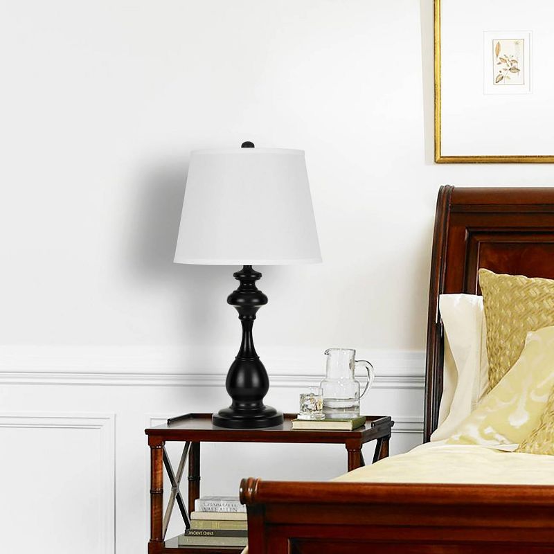 28" Pair of Metal Table Lamps Dark Bronze - Cal Lighting