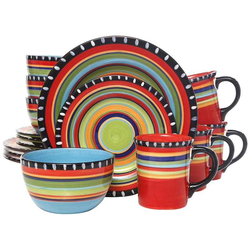 Gibson Pueblo Springs 16 Piece Dinnerware Set