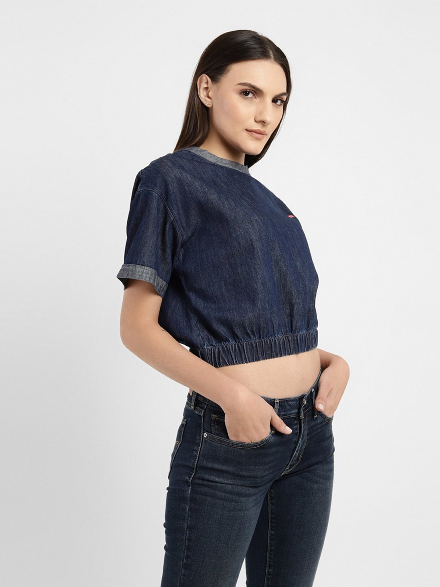 Levi's Blue Crop Top