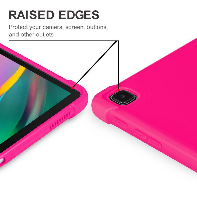 KIQ Slim & Lightweight Premium TPU Skin Case Cover for Samsung Galaxy Tab A7 10.4 2020 T500 SM-T500 [Black]