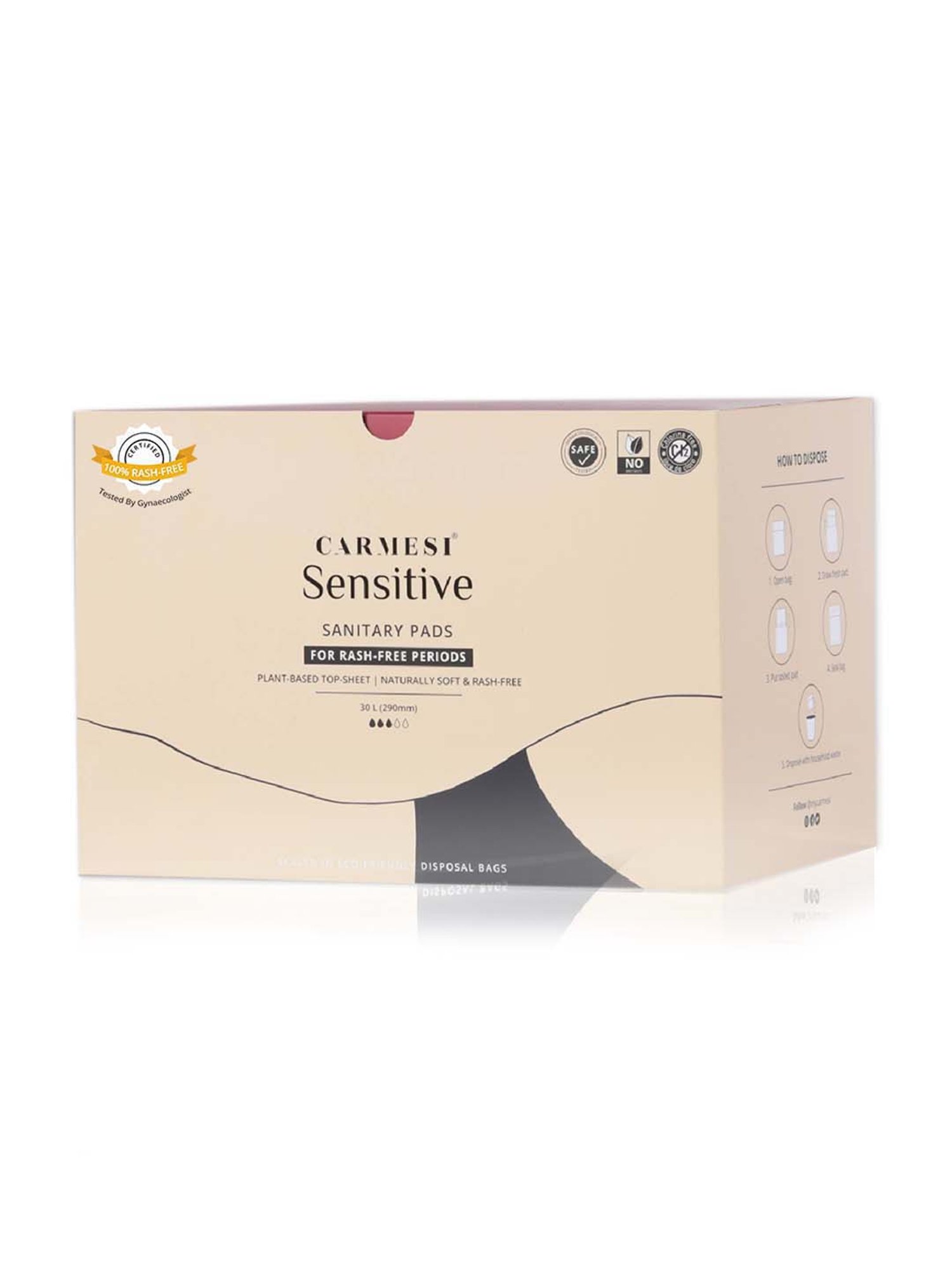 CARMESI Sensitive - 30 Pads - 30 Large