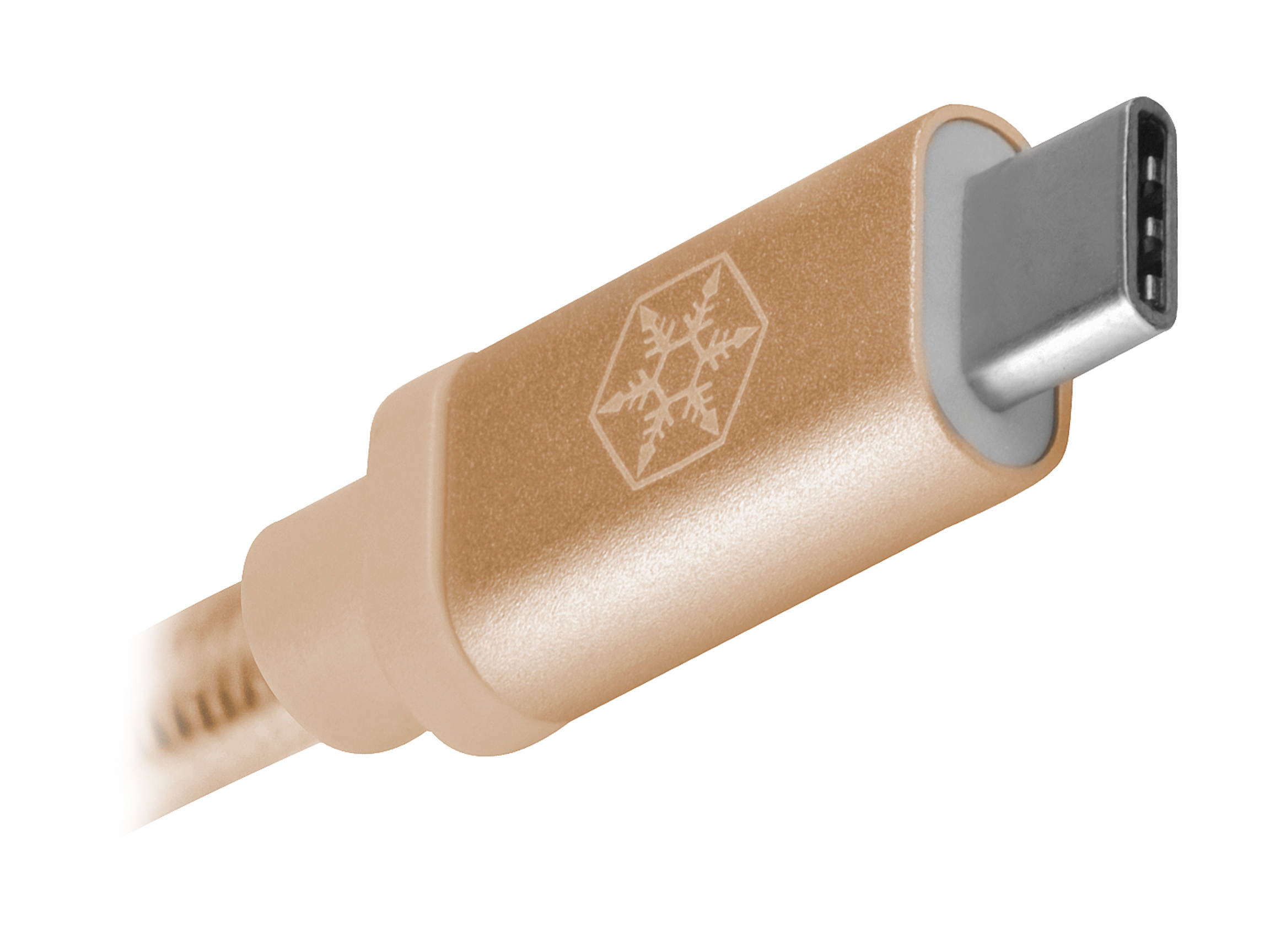 Silverstone CPU05G-500 USB-C to USB TYPE-A female cable, 0.5 meter, Nylon Braided and aluminum shell