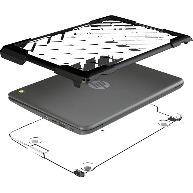 Gumdrop BumpTech HP Chromebook G6 11" Protective Case - Clear, Black