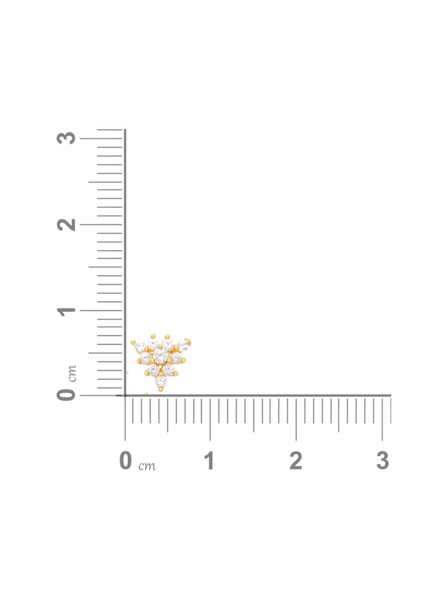 Malabar Gold and Diamonds 22k Gold Nosepin for Women