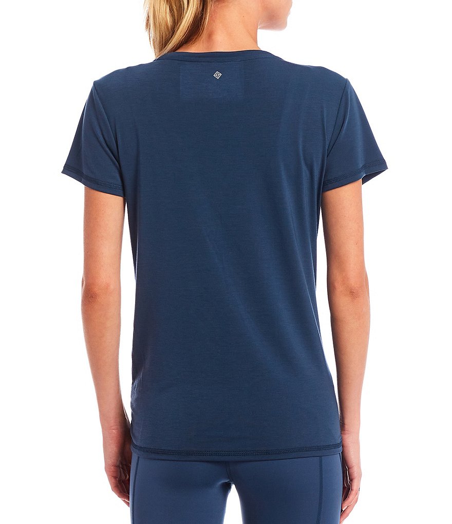 IBKUL Pricilla Print Long Sleeve Mock Neck Top