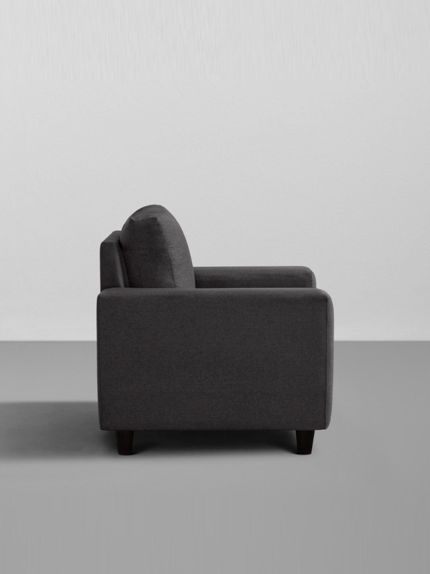 Sleepyhead Bae Woody Brown Fabric 1 Seater Sofa