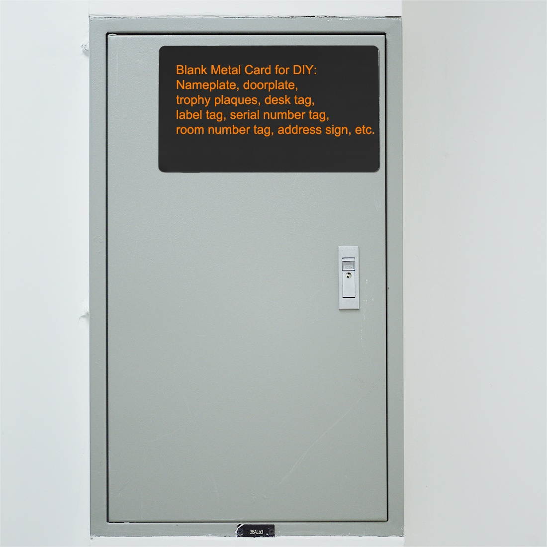 Blank Metal Business Card 100x60x0.3mm Painted Aluminum Plate for DIY Laser Printing Engraving Black 25 Pcs