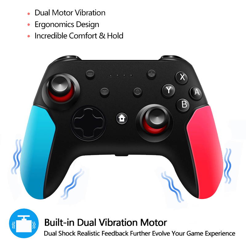 Wireless Bluetooth Gamepad Game Joystick Controller For PC Switch Smartphones