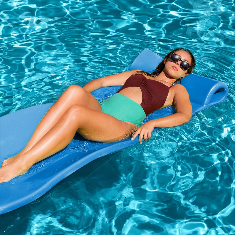 TRC Recreation Splash 70 Inch Foam Raft Lounger Pool Lake Float, Bahama Blue