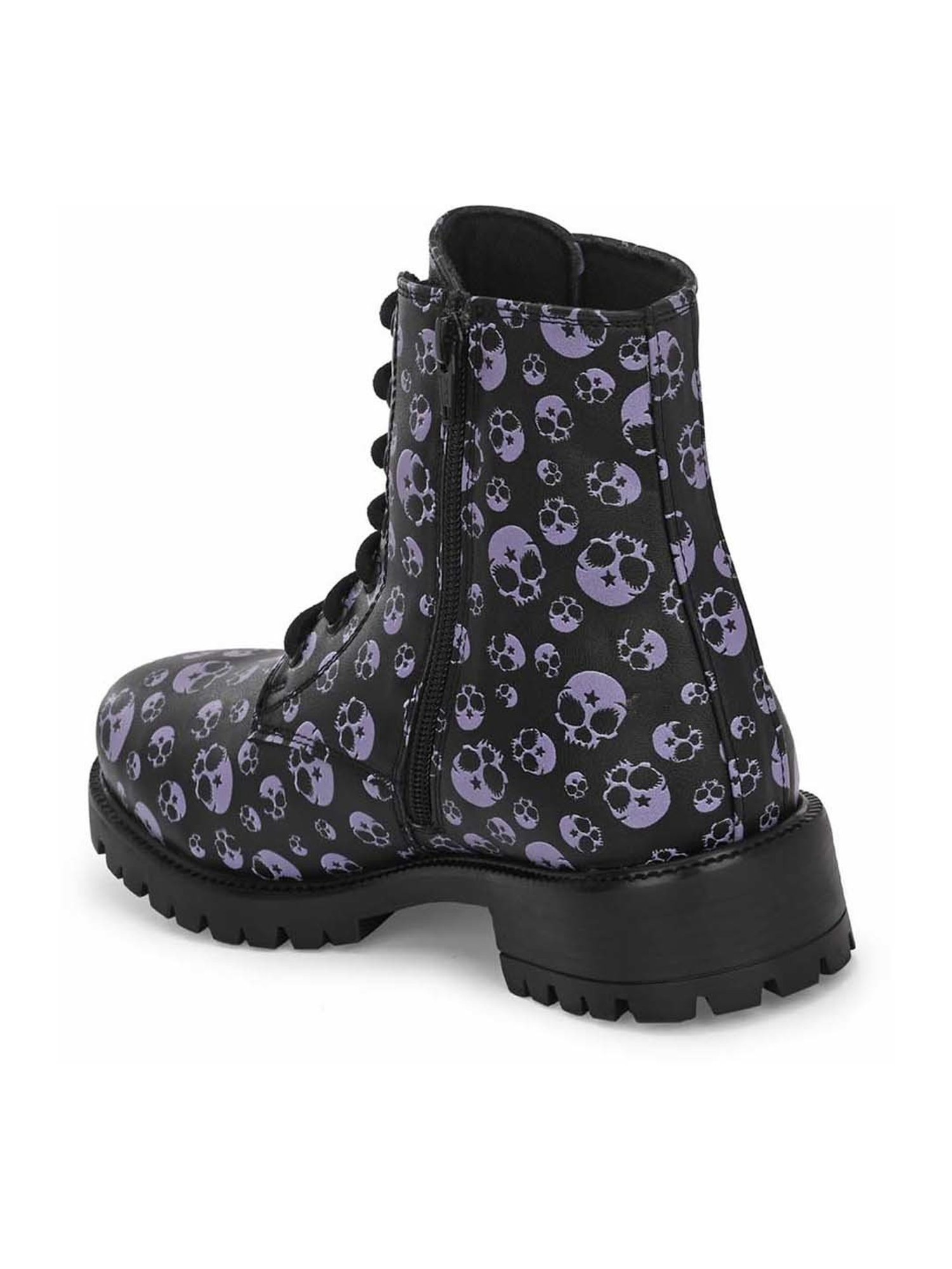 Carlo Romano Women's Black Derby Boots