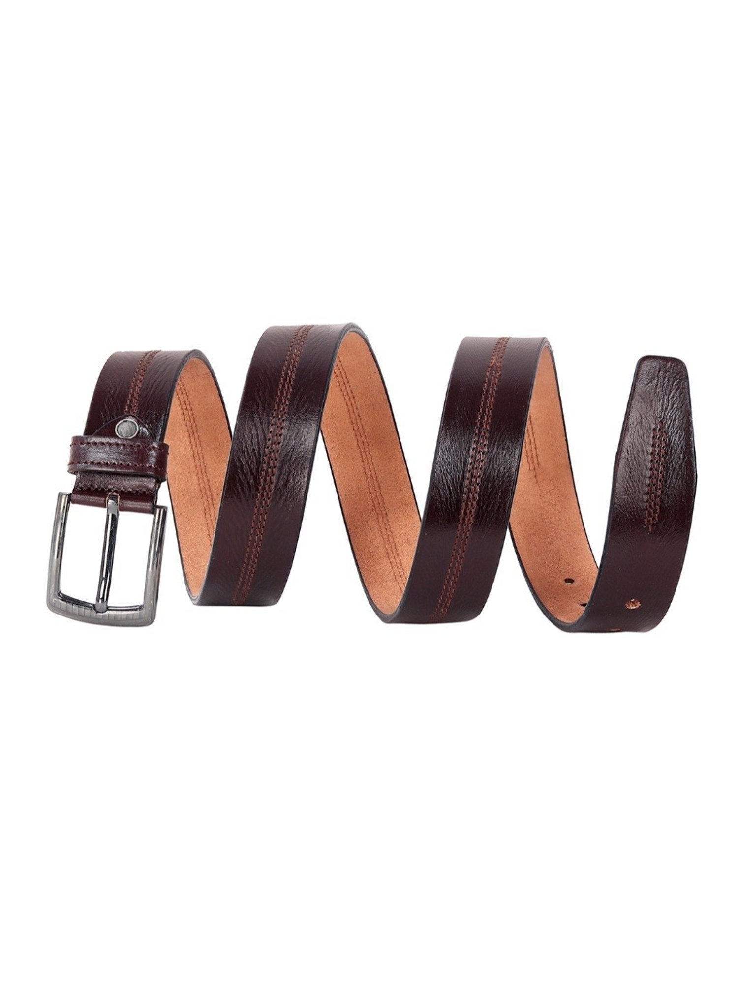 Fossil Griffin Brown Leather Casual Belt For Men