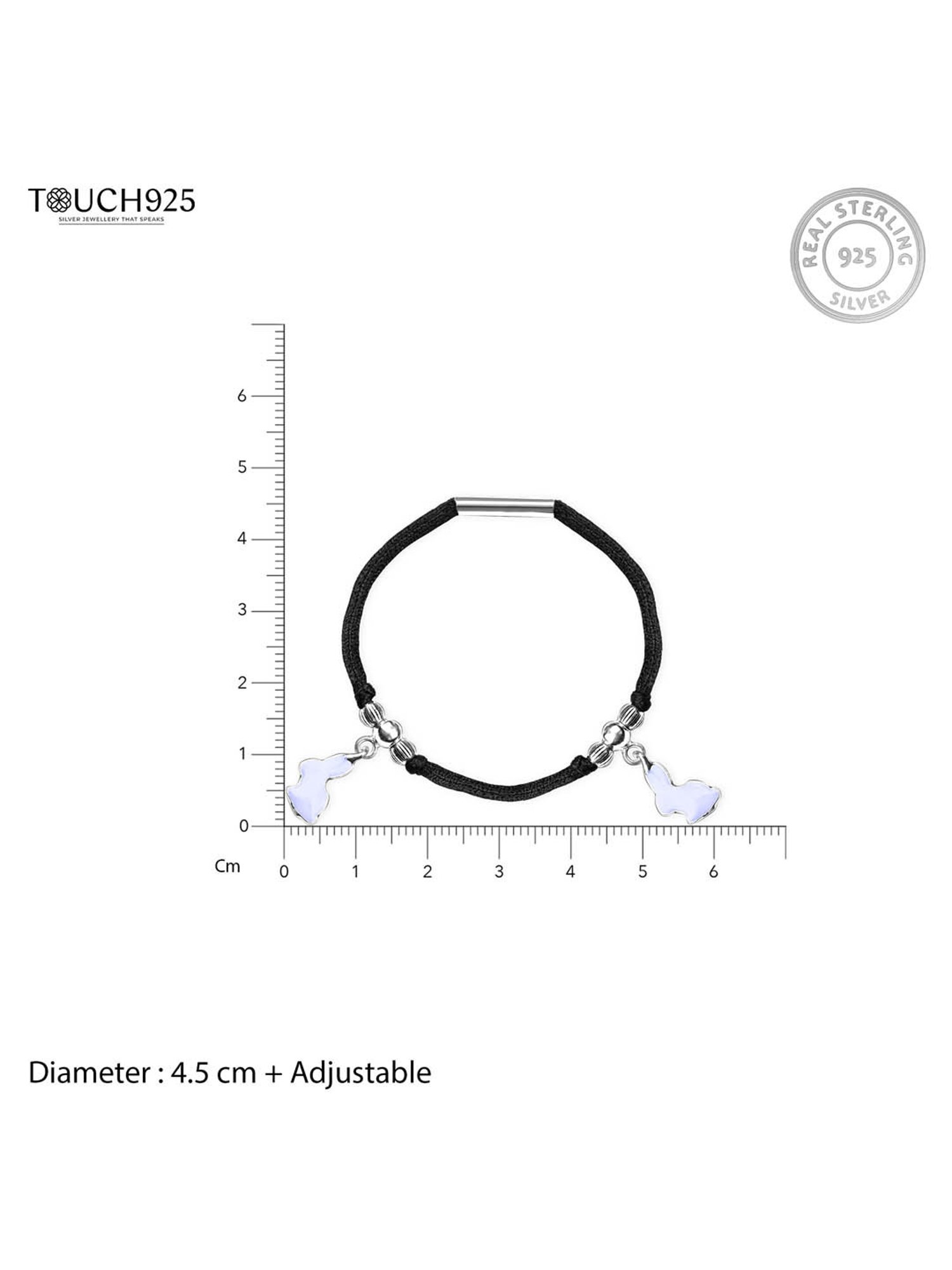 Silberry 92.5 Sterling Silver Isabelle Anklet