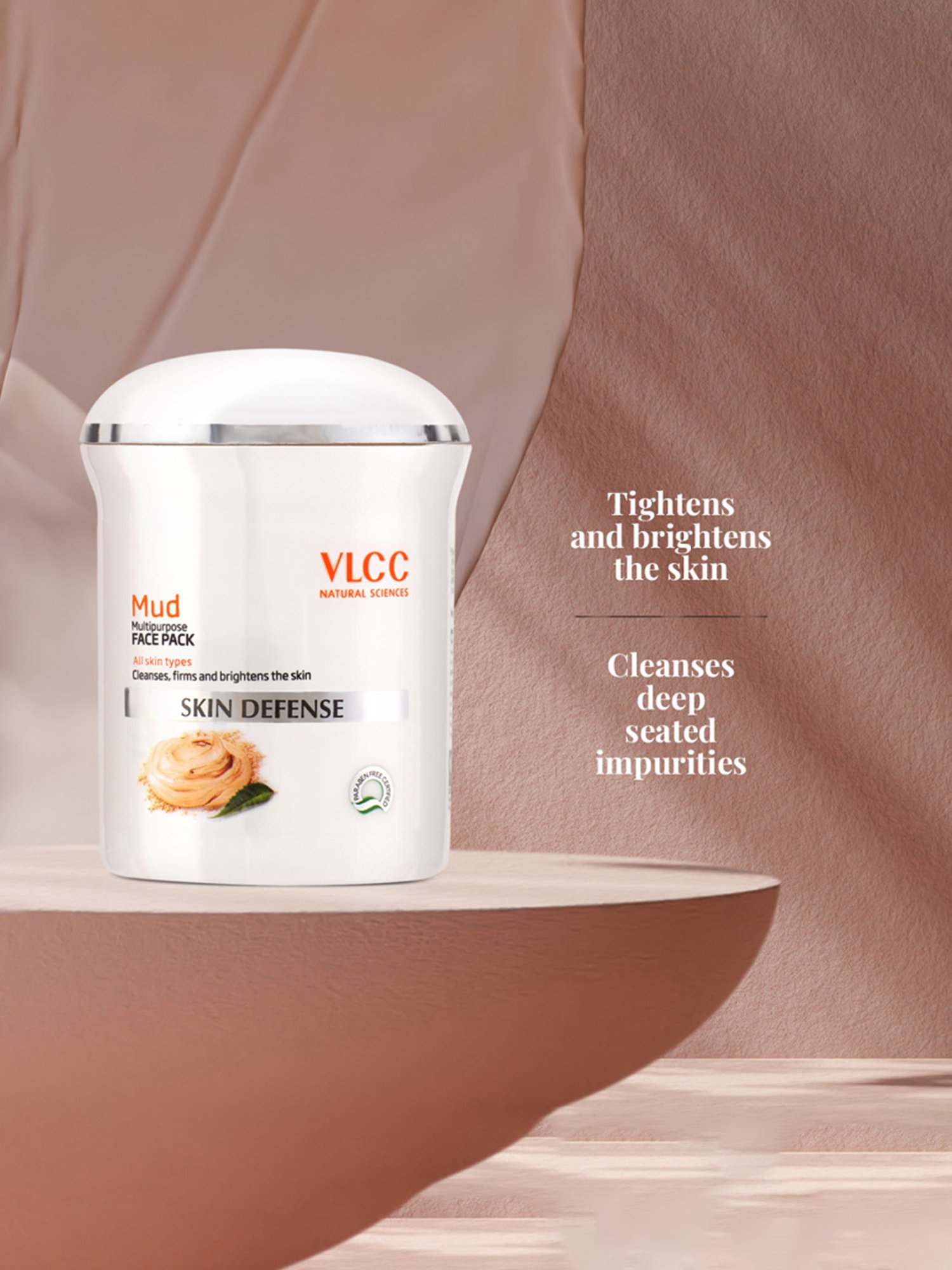 VLCC Rose Water and Mud Face Pack Combo