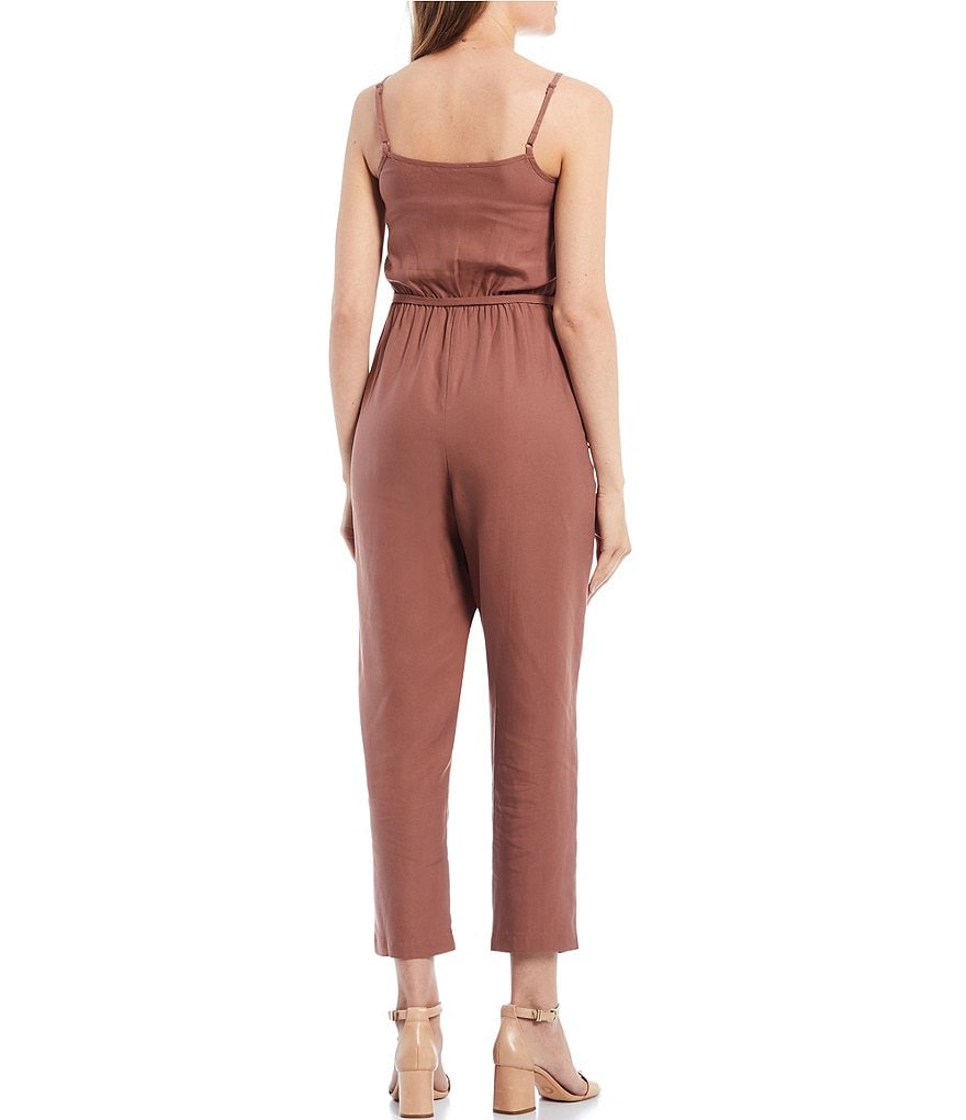 GB Sleeveless Tencel Wrap Jumpsuit