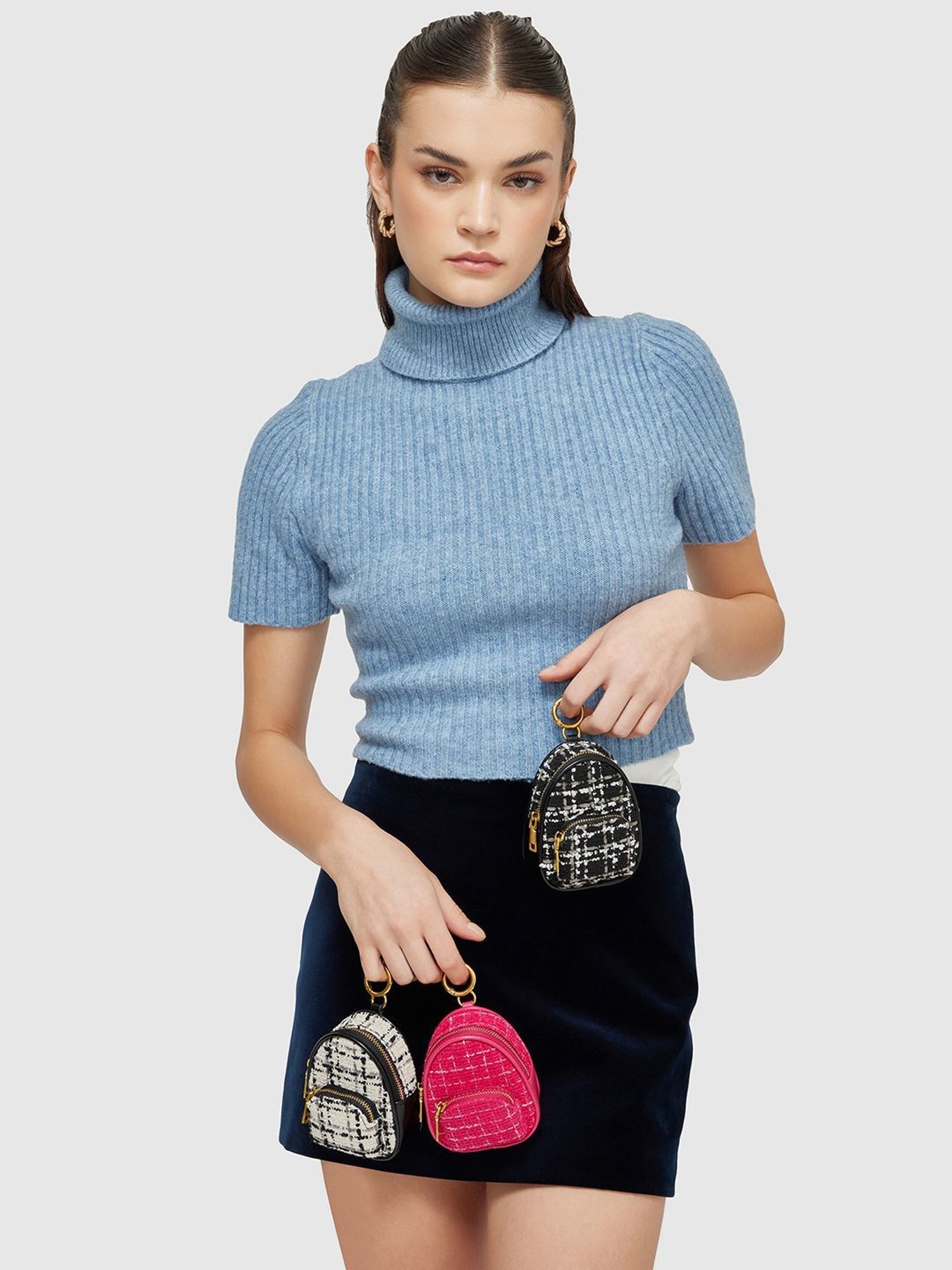 Miraggio Beth Pink Small Textured Coin Pouch