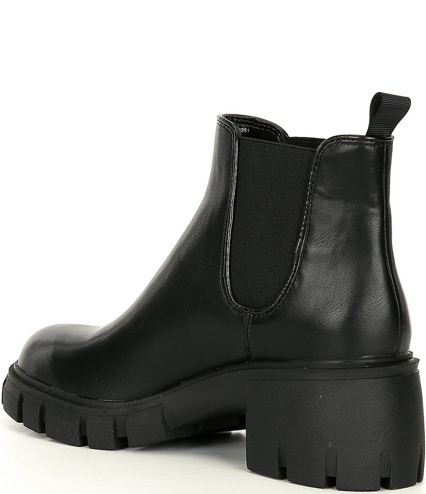 Steve Madden Howler Lugged Block Heel Chelsea Booties