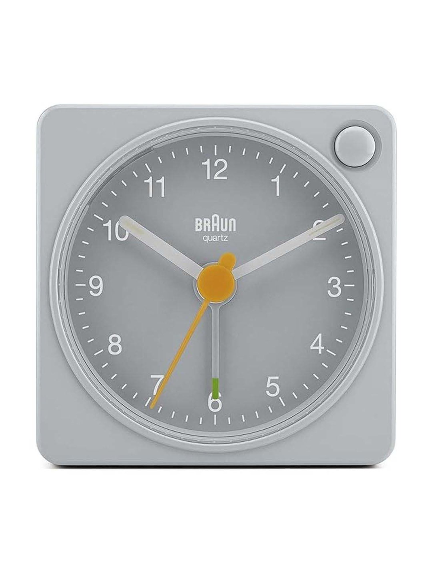 Braun Grey Classic Travel Analog Alarm Clock