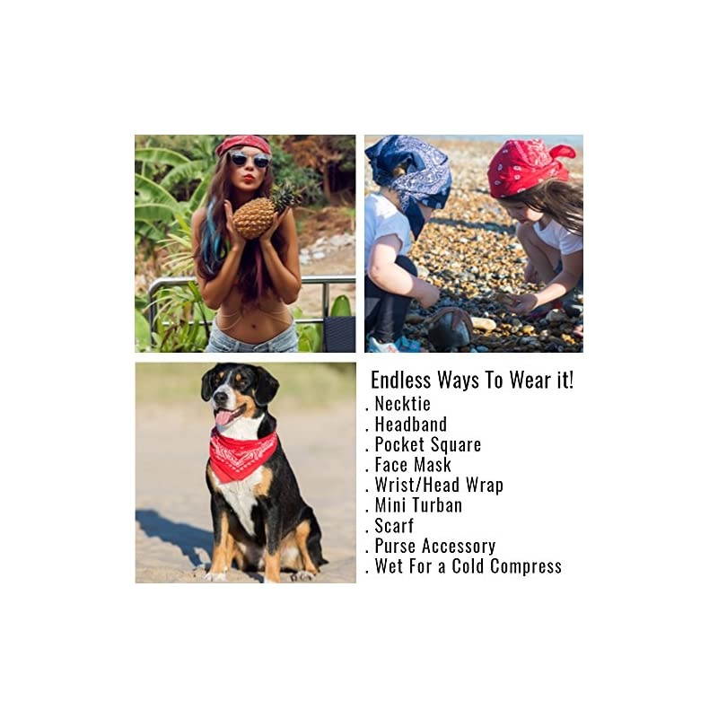 100% Polyester Unisex Bandana