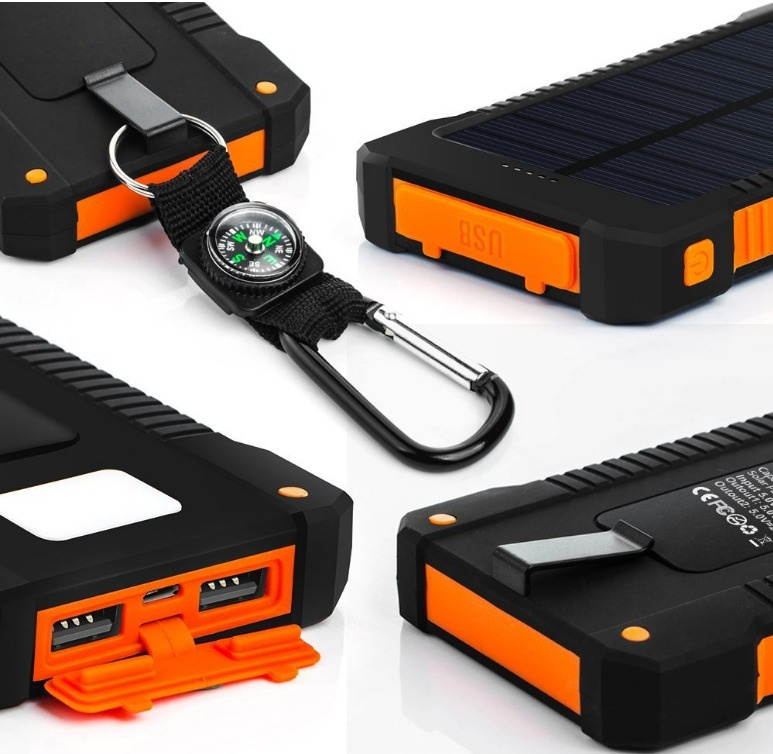 9000000mAh Dual USB Portable Solar Battery Charger Solar Power Bank For Phone KR