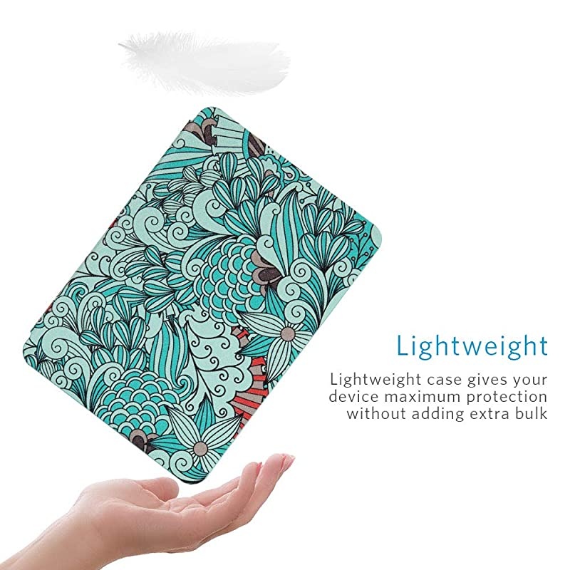 Case for All New Kindle 10th Generation 2019 Released Will Not Fit Kindle Paperwhite or Kindle Oasis Premium PU Leather Smart Cover with Auto Sleep and Wake Floral