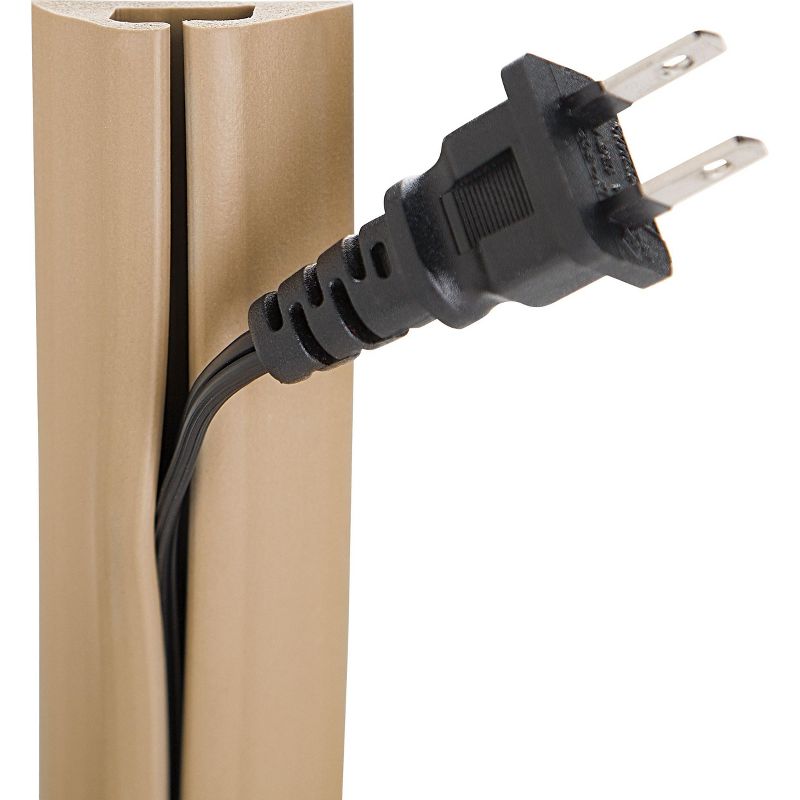 UT Wire Compact Cord Cover Cable Protector, Beige, 5 Ft. UTW-CPM5-BG