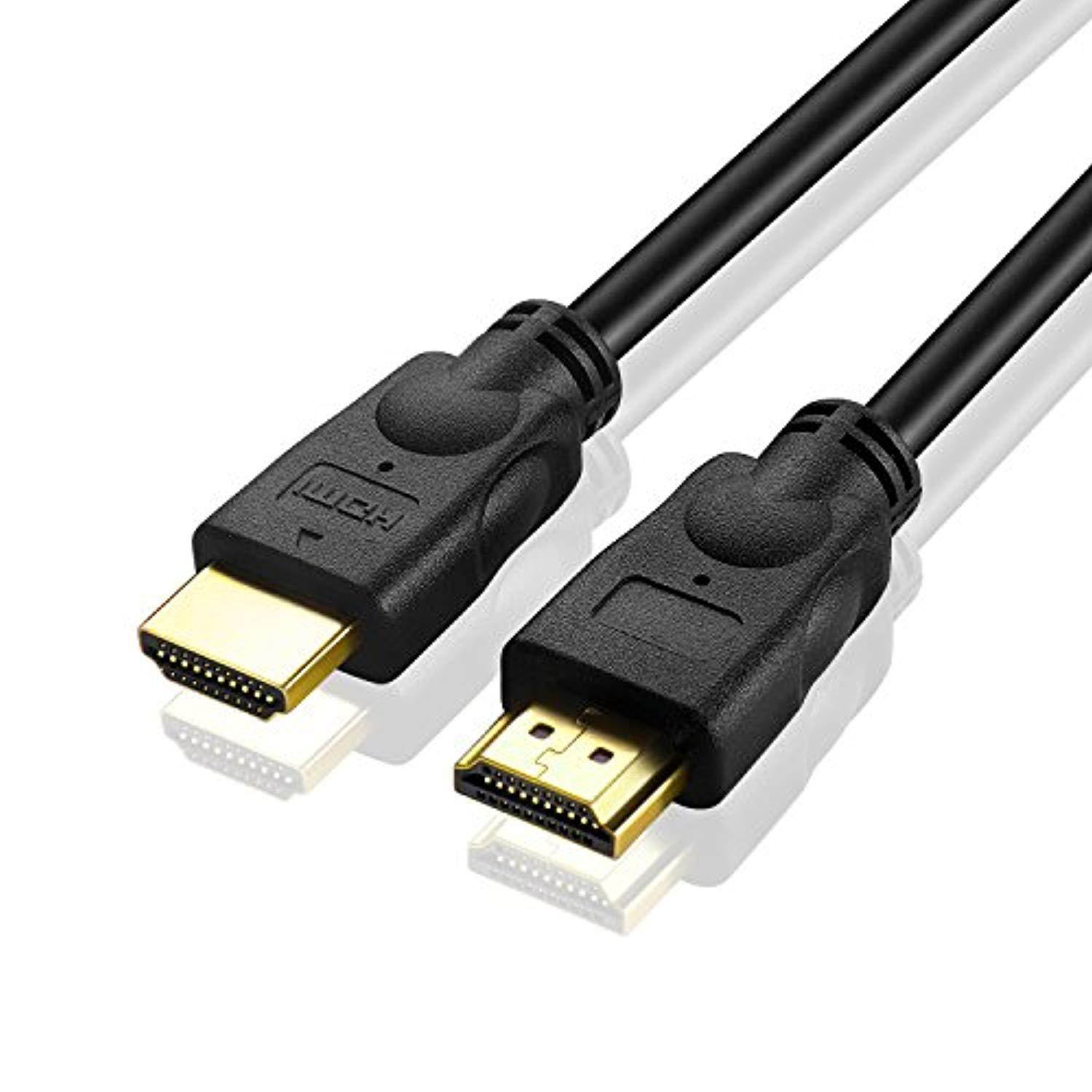 tnp 4k hdmi cable (10ft) uhd hdmi 2.0 18gbps high speed ultra hd 4k 60hz hdr nylon braided cord, gold plated connectors etherne