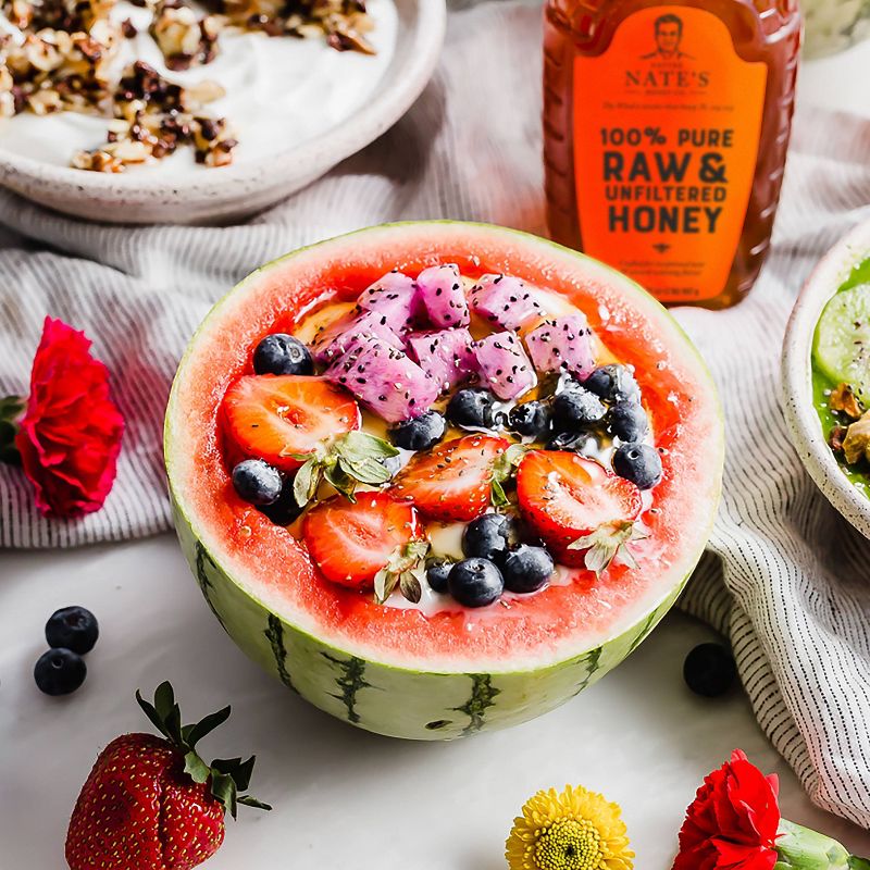 Nature Nate's 100% Pure Raw Unfiltered Honey – 32oz