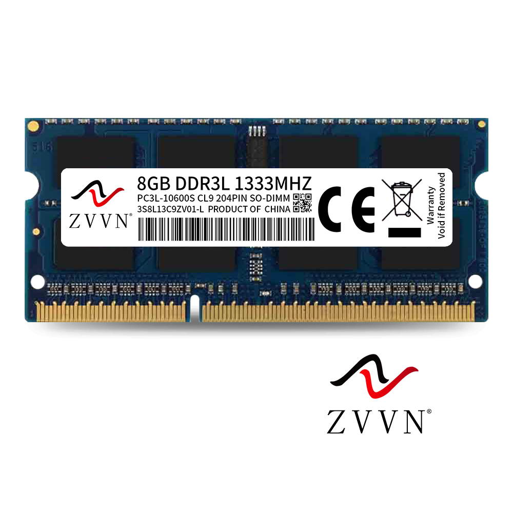 ZVVN 16GB Kit (2x 8GB) DDR3L 1333 (PC3L 10600) 204-Pin 1.35V SO-DIMM RAM Laptop Notebook Memory Blue Model 3S8L13C9ZV02-L