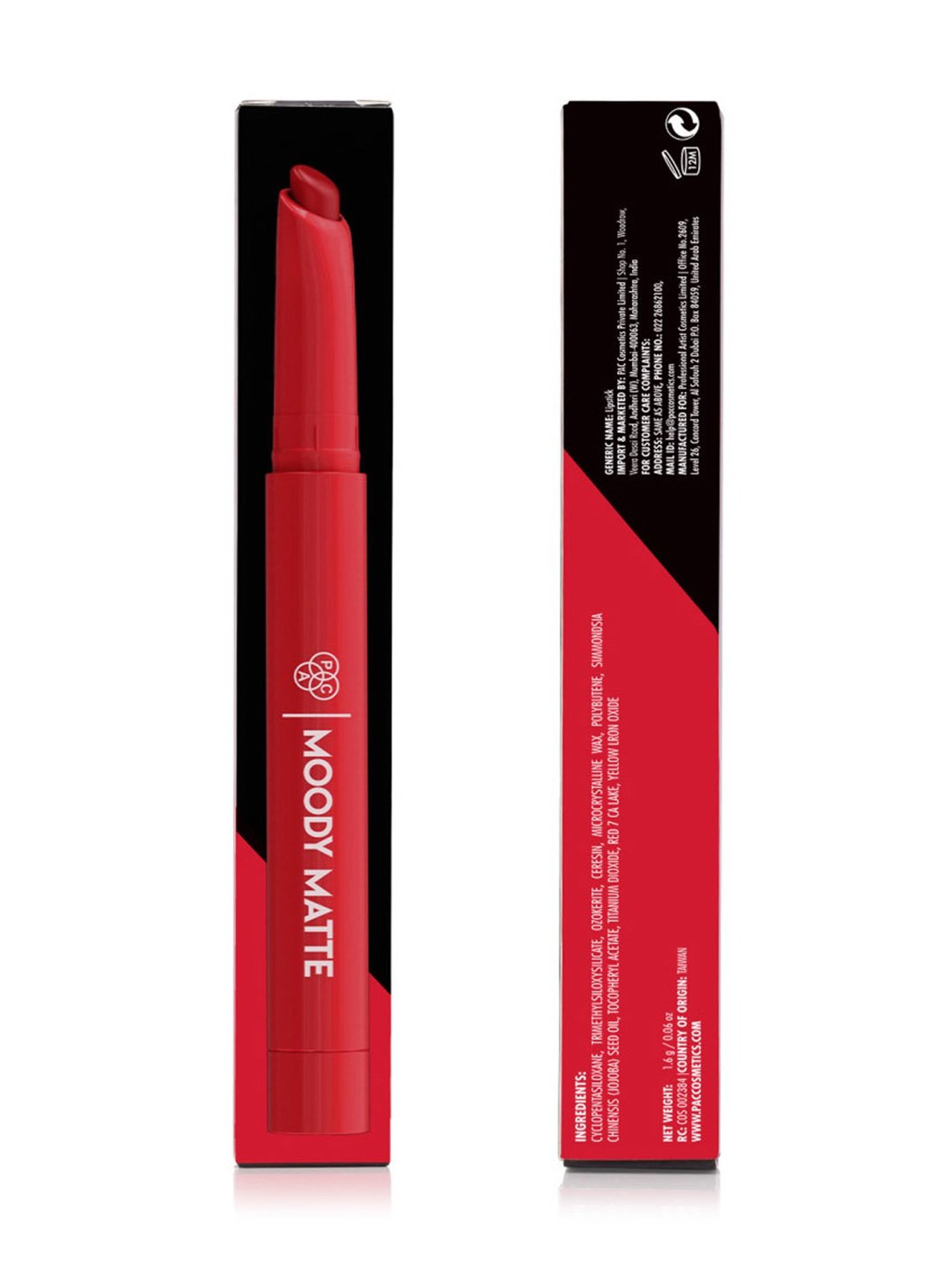 PAC Moody Matte Lipstick Birthday Bash - 1.6 gm