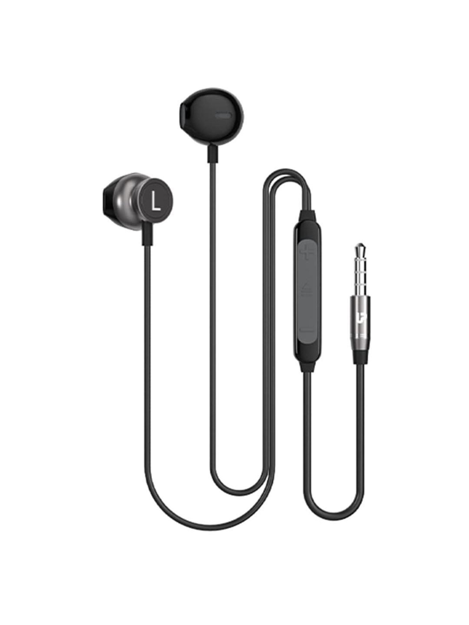 ULTRAPROLINK MoBass UM1129 Noise Isolation Hands Free Metal Earphones with Mic (Black)