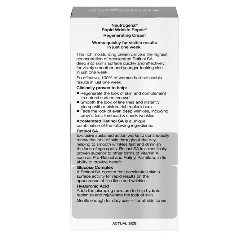 Neutrogena Rapid Wrinkle Repair Hyaluronic Acid & Retinol Cream - 1.7oz