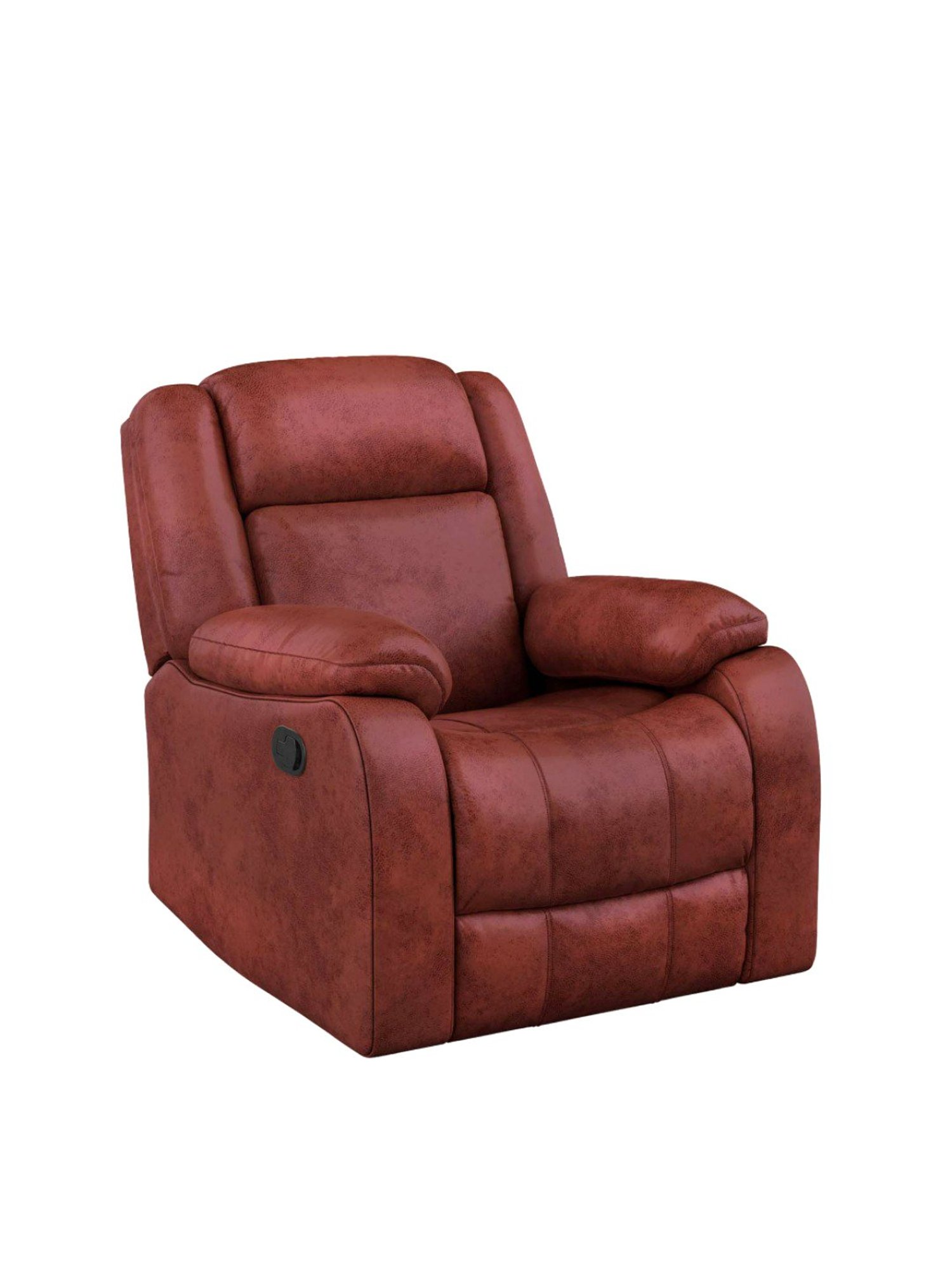 Durian Berry Black Premium Leatherette 2 Seater Sofa