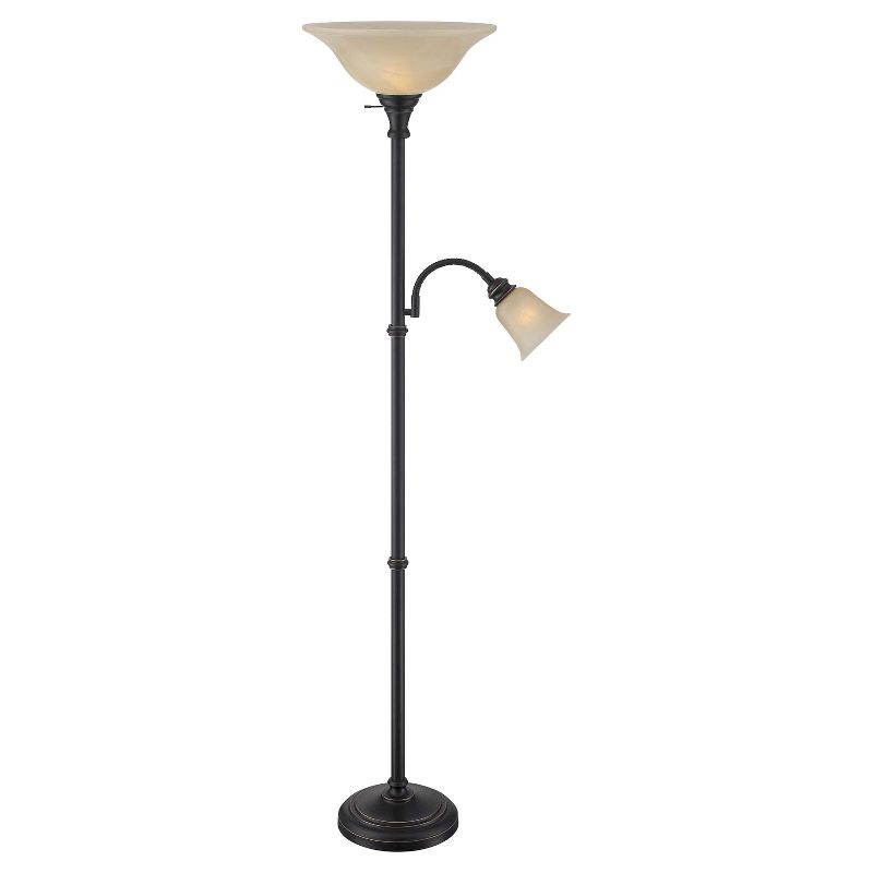 Lite Source Henley 2-LT Floor Lamp - Dark Bronze (Includes CFL Light Bulb)