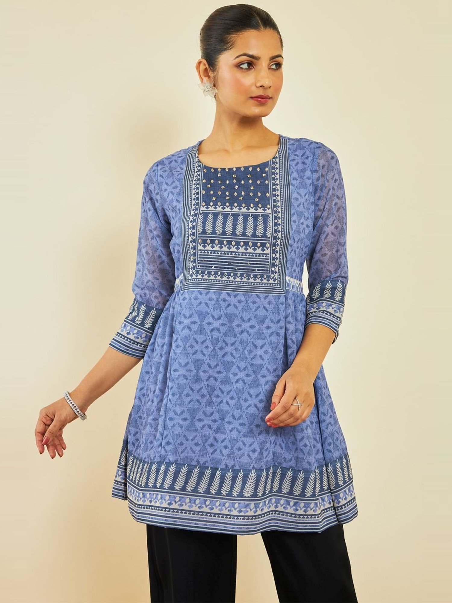 Soch Blue Printed Tunic