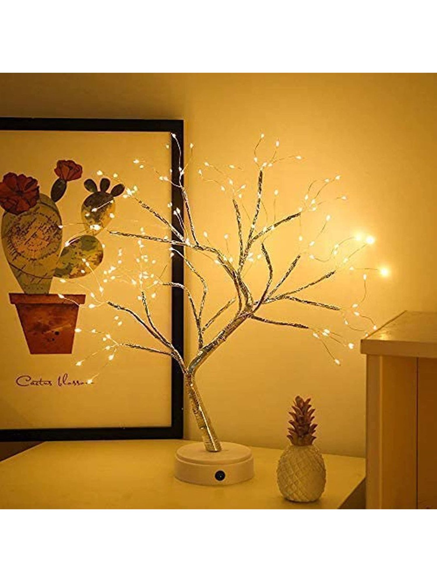 XERGY 20" Bonsai Tree Light - Fairy Light Spirit Tree Lamp with 108 LED Lights (Yellow)