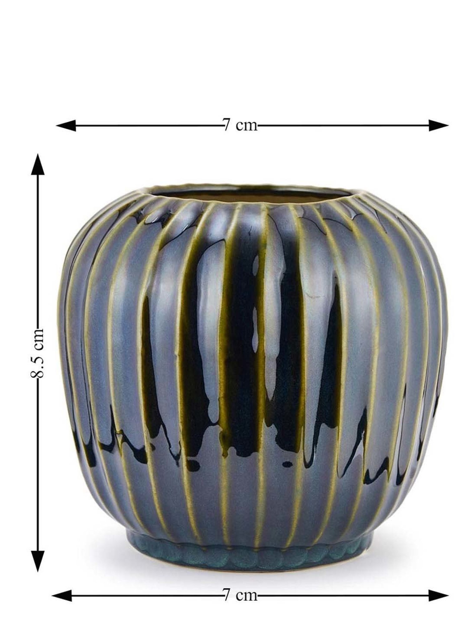 TAYHAA White Ceramic Leaf Shape Vase