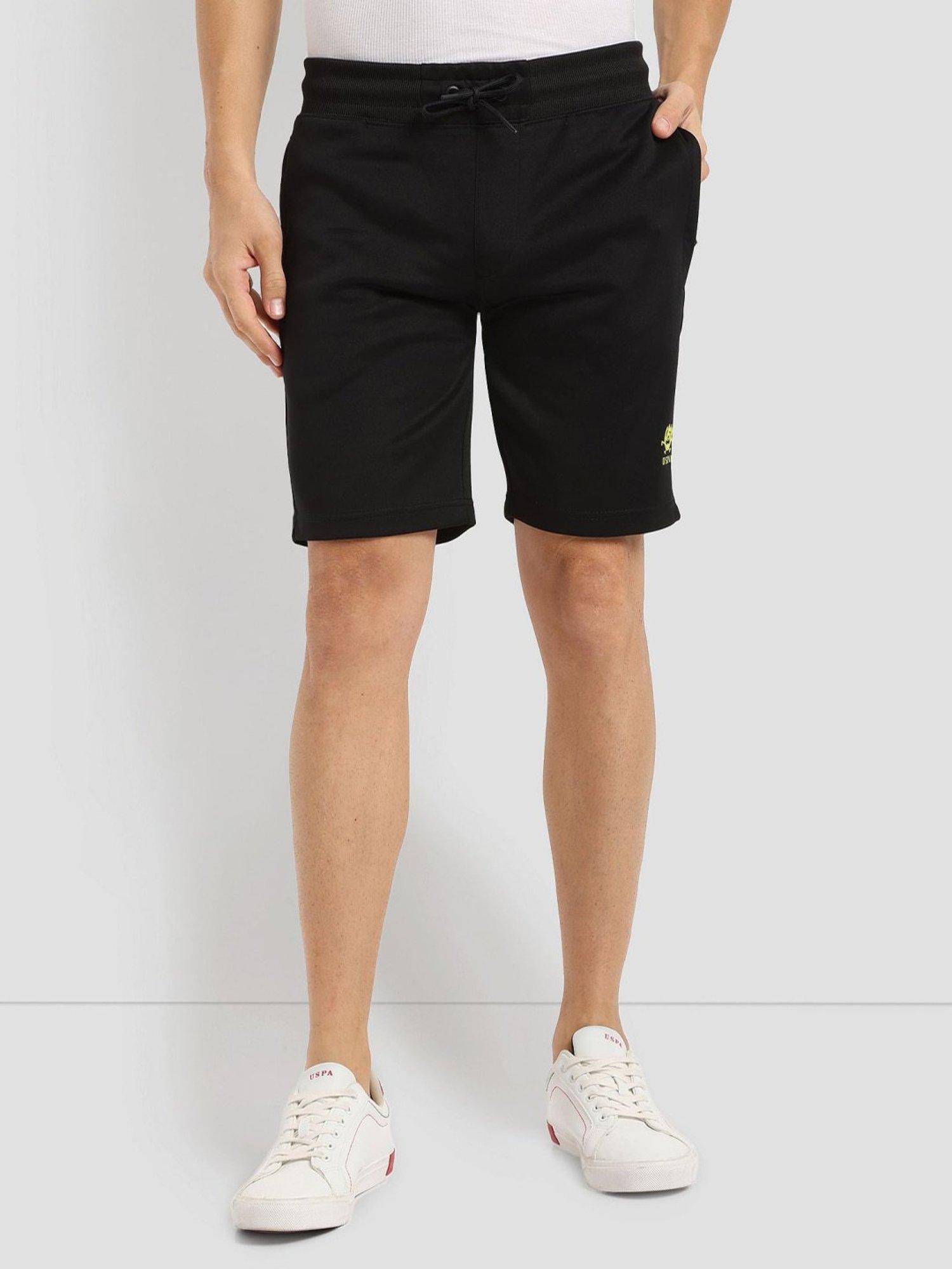 U.S. Polo Assn. Black Slim Fit Sports Shorts