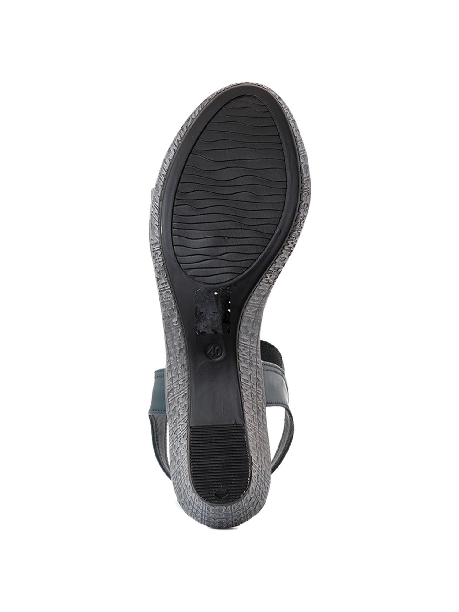 Khadim Women's Blue Ankle Strap Wedges