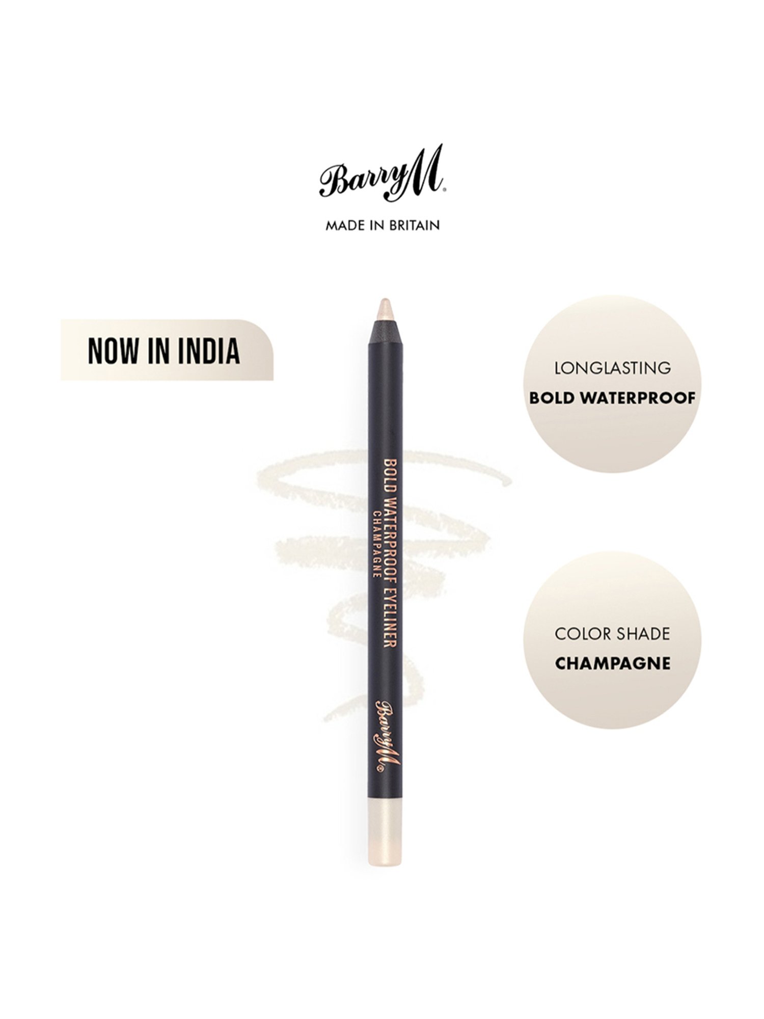 Barry M Bold Waterproof Champagne Eyeliner - 1.2 gm