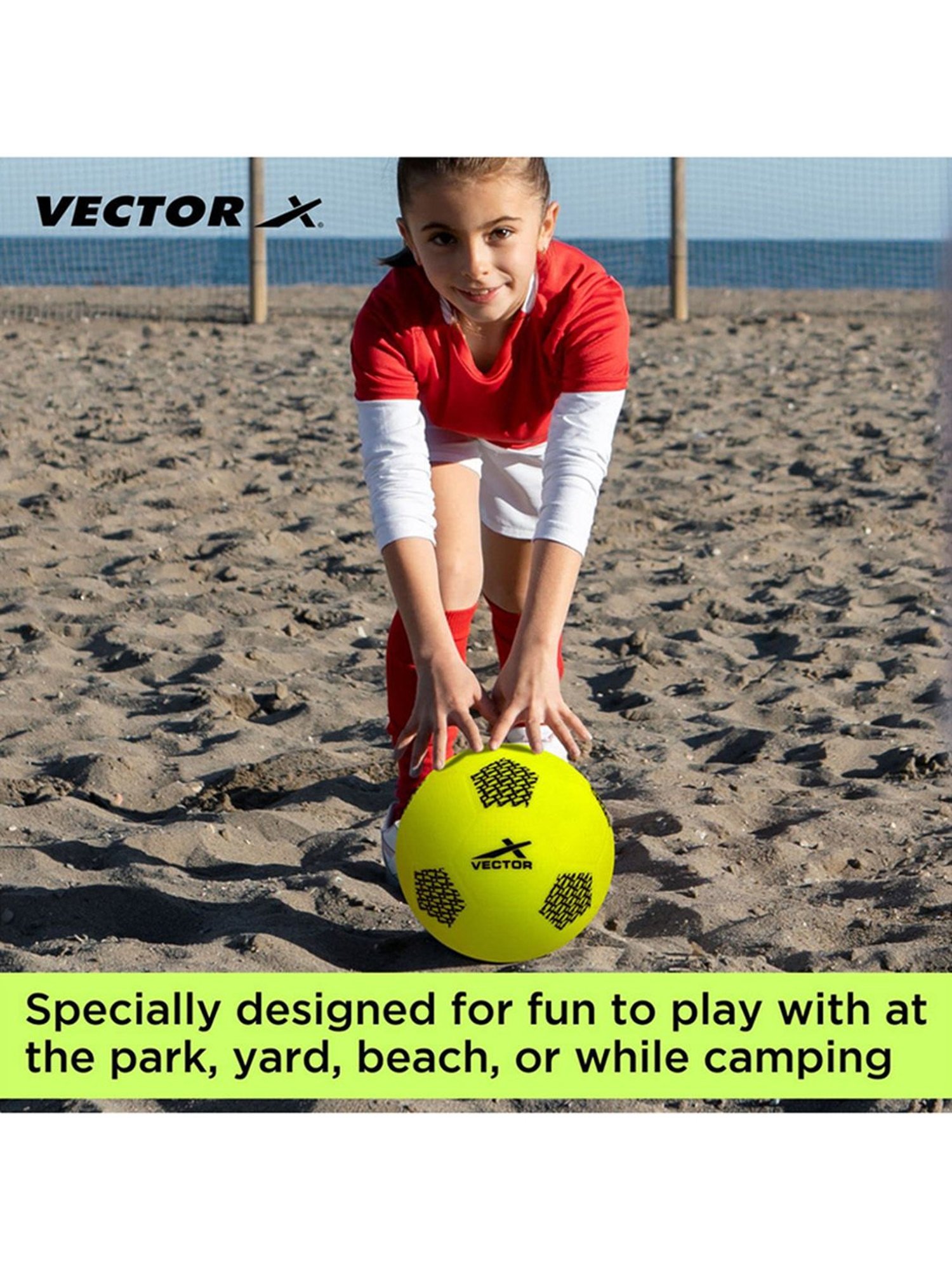 Vector X Soft Kick Football (Neon) Size - 2
