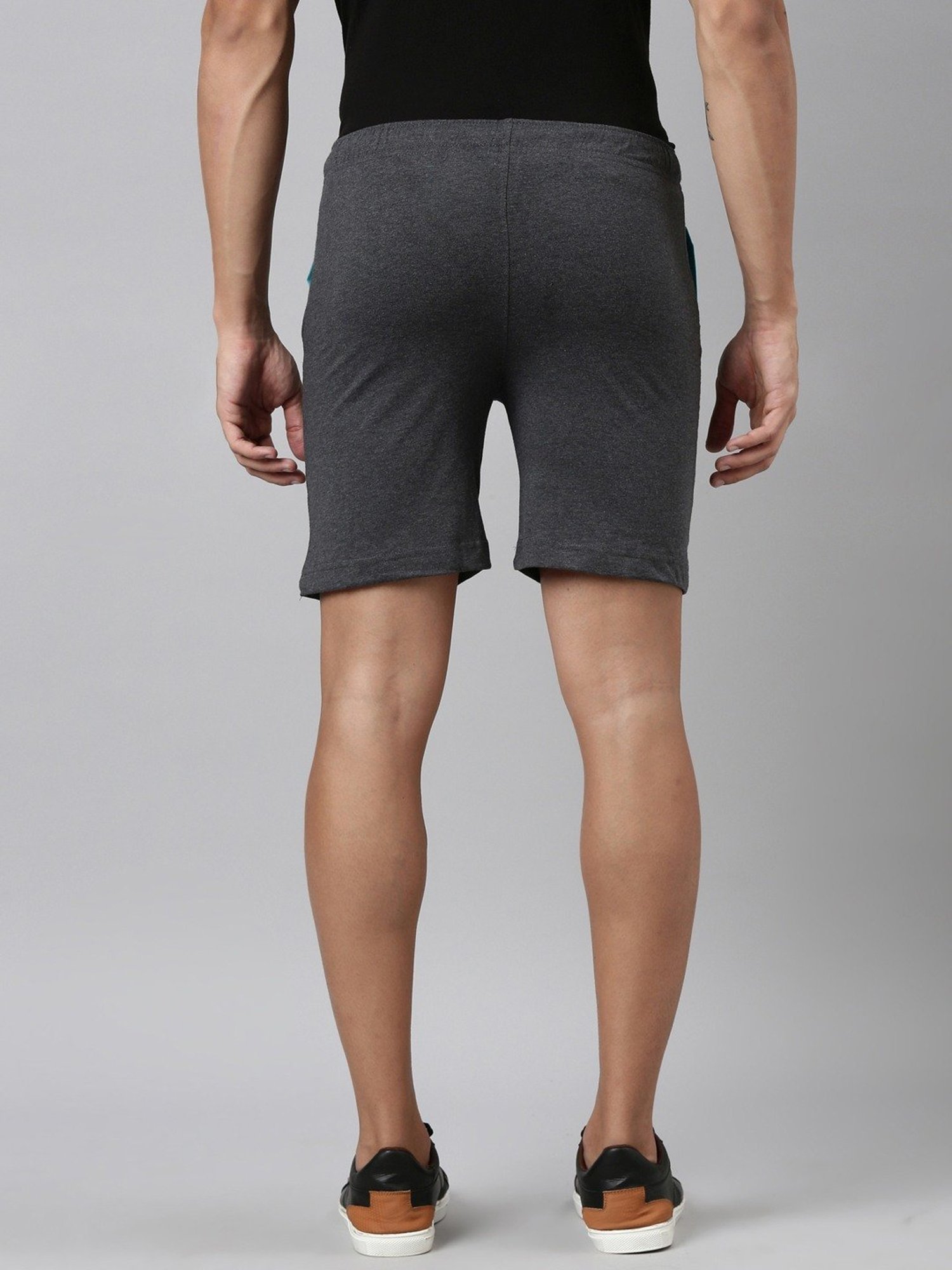 Dixcy Scott Maximus Grey Cotton Regular Fit Shorts