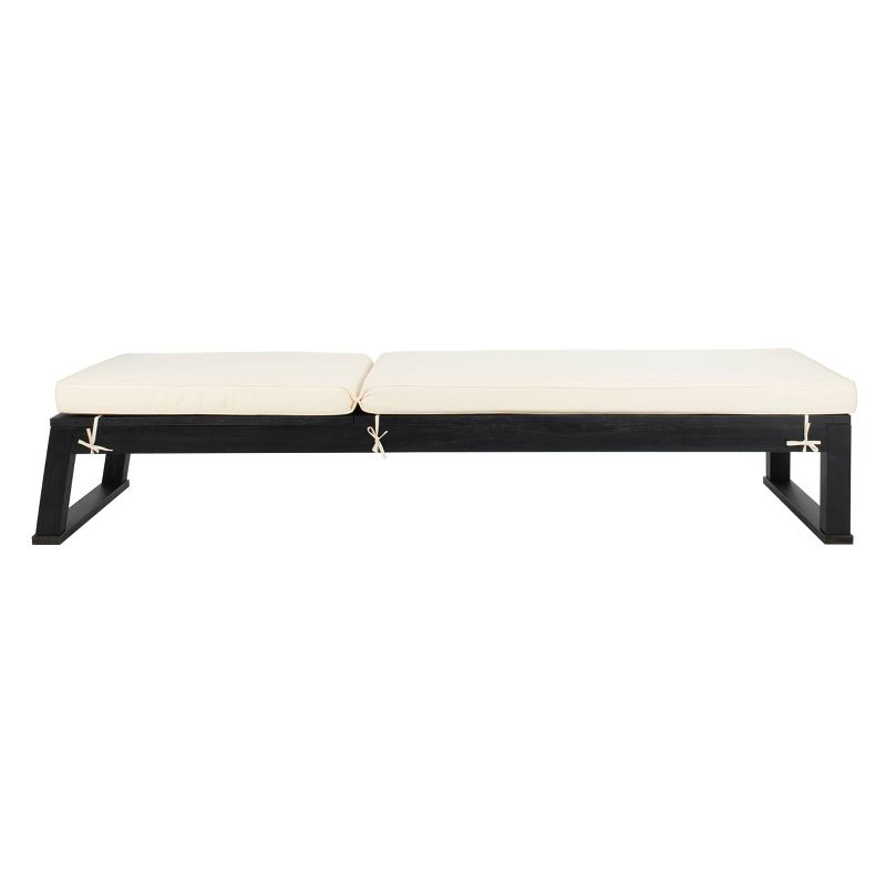 Solano Sunlounger - Black/White - Safavieh