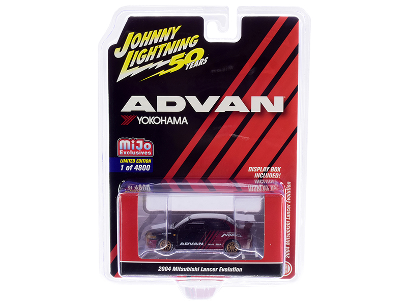 Mitsubishi Lancer GSR Evolution III RHD (Right Hand Drive) Black "Global64" Series 1/64 Diecast Model by Tarmac Works